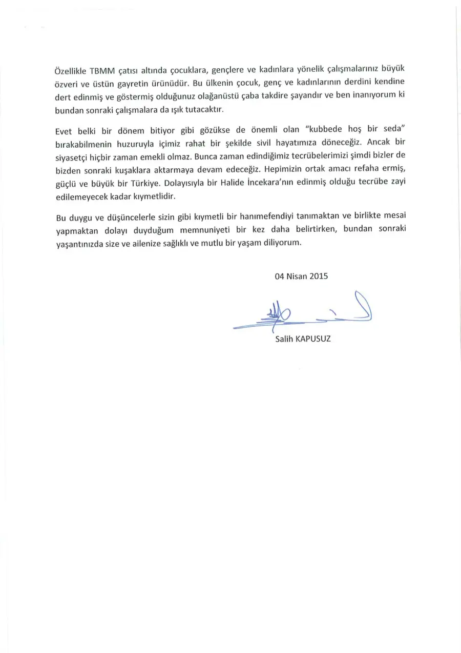Defter sayfası 22, Salih Kapusuz