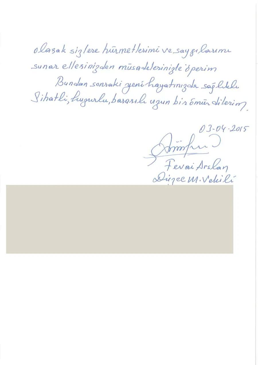 Defter sayfası 79, Fevai Arslan