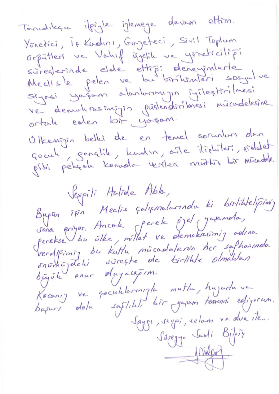 Defter sayfası 113, Süreyya Sadi Bilgiç