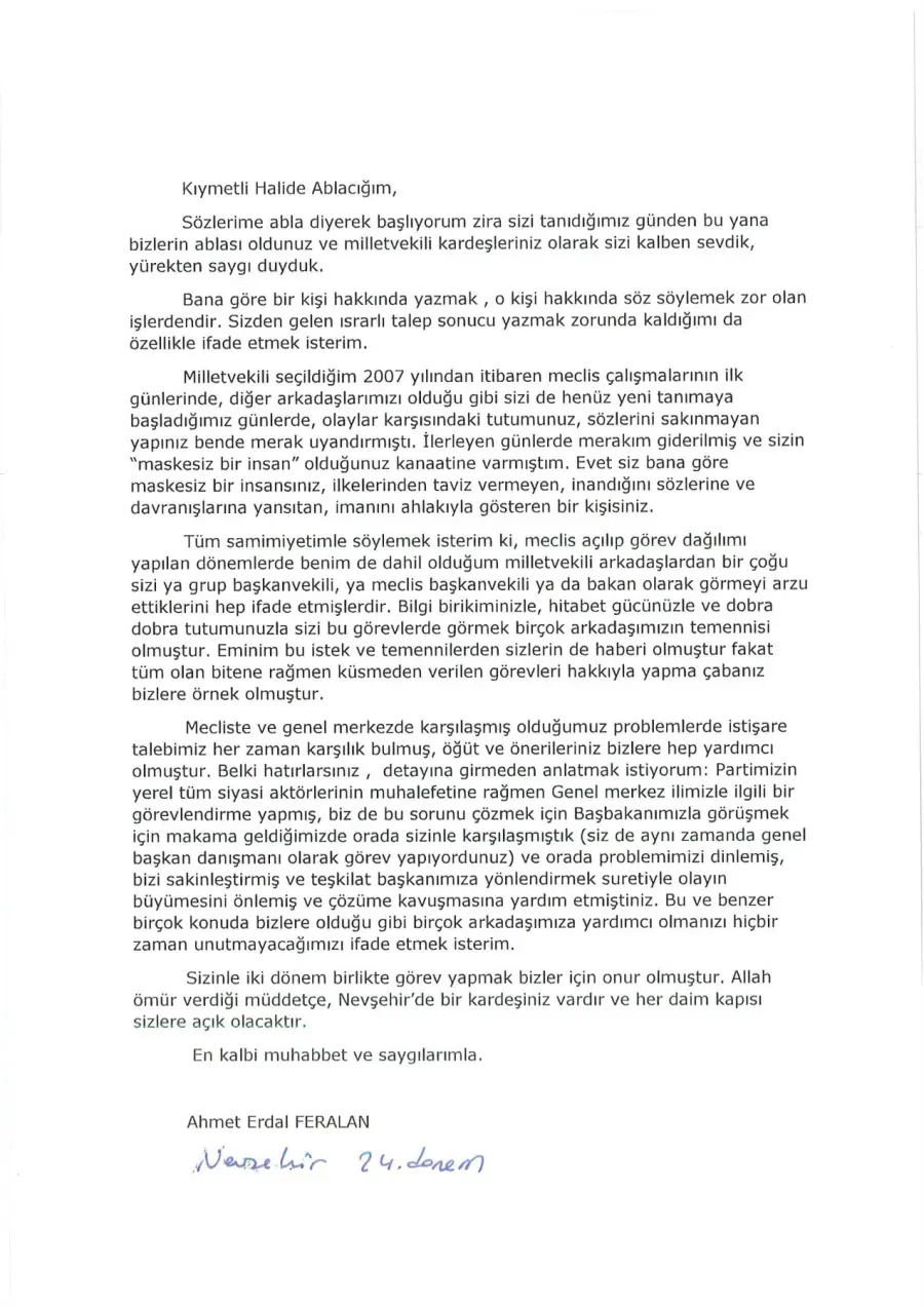 Defter sayfası 210, Ahmet Erdal Feralan