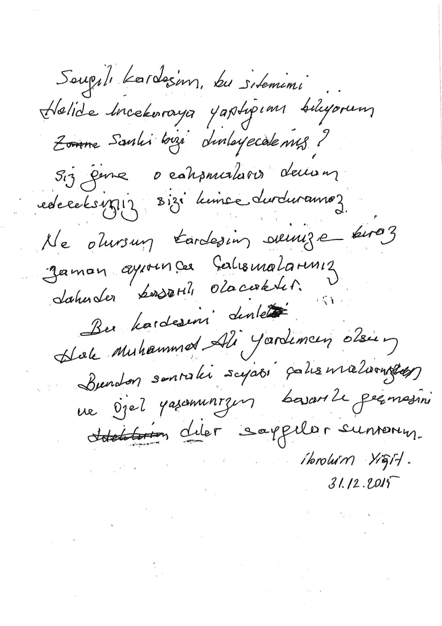 Defter sayfası 225, İbrahim Yiğit